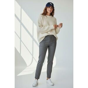 GUCCI Slacks Women's Pants Trouser  Sz 40 euro Wool Silk Tweed B&W Slim Fit